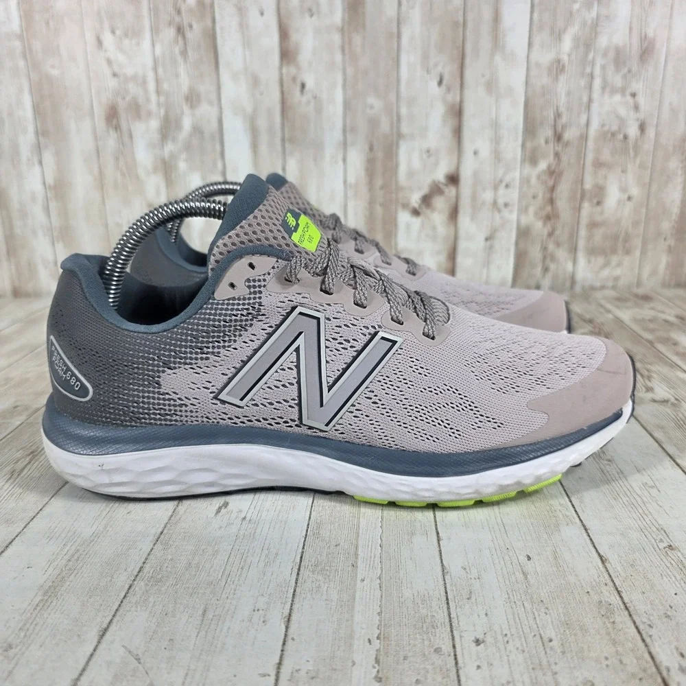 New Balance W680LR7 Women's Running Shoes Gray Mesh Fresh Foam Size 10‎